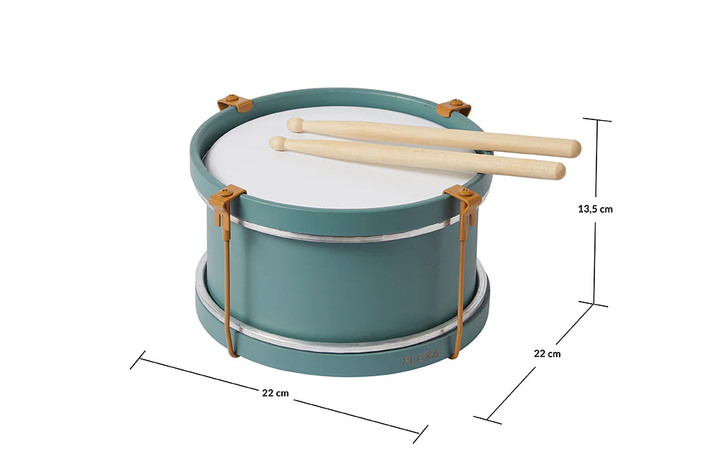 Flexa Instrument dla dzieci drewniany bębenek midi