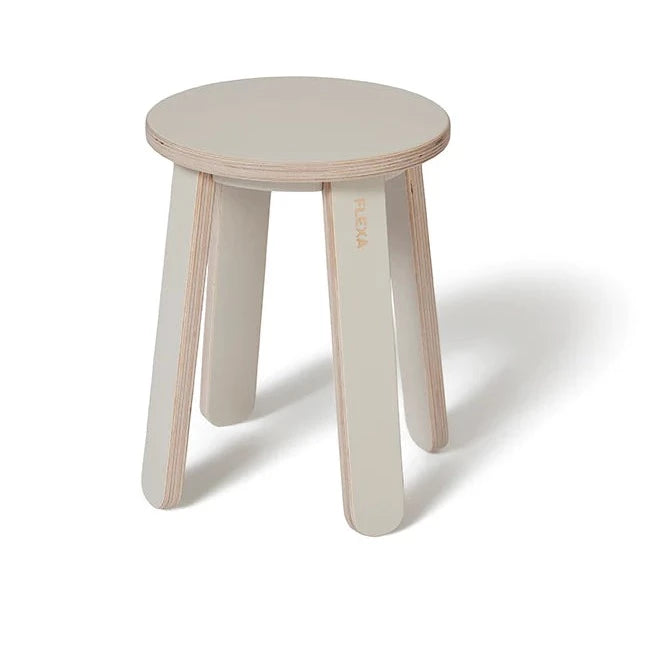 Flexa Krzesło dla dziecka drewniany taboret Play Warm Grey