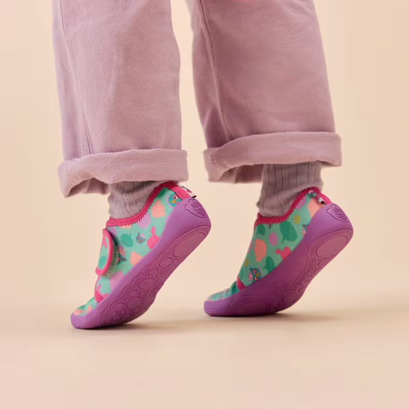 Affenzahn Kapcie dziecięce do przedszkola bawełniane Movy Owl