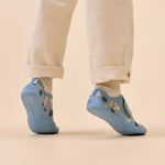 Affenzahn Kapcie dziecięce do przedszkola bawełniane Movy Shark