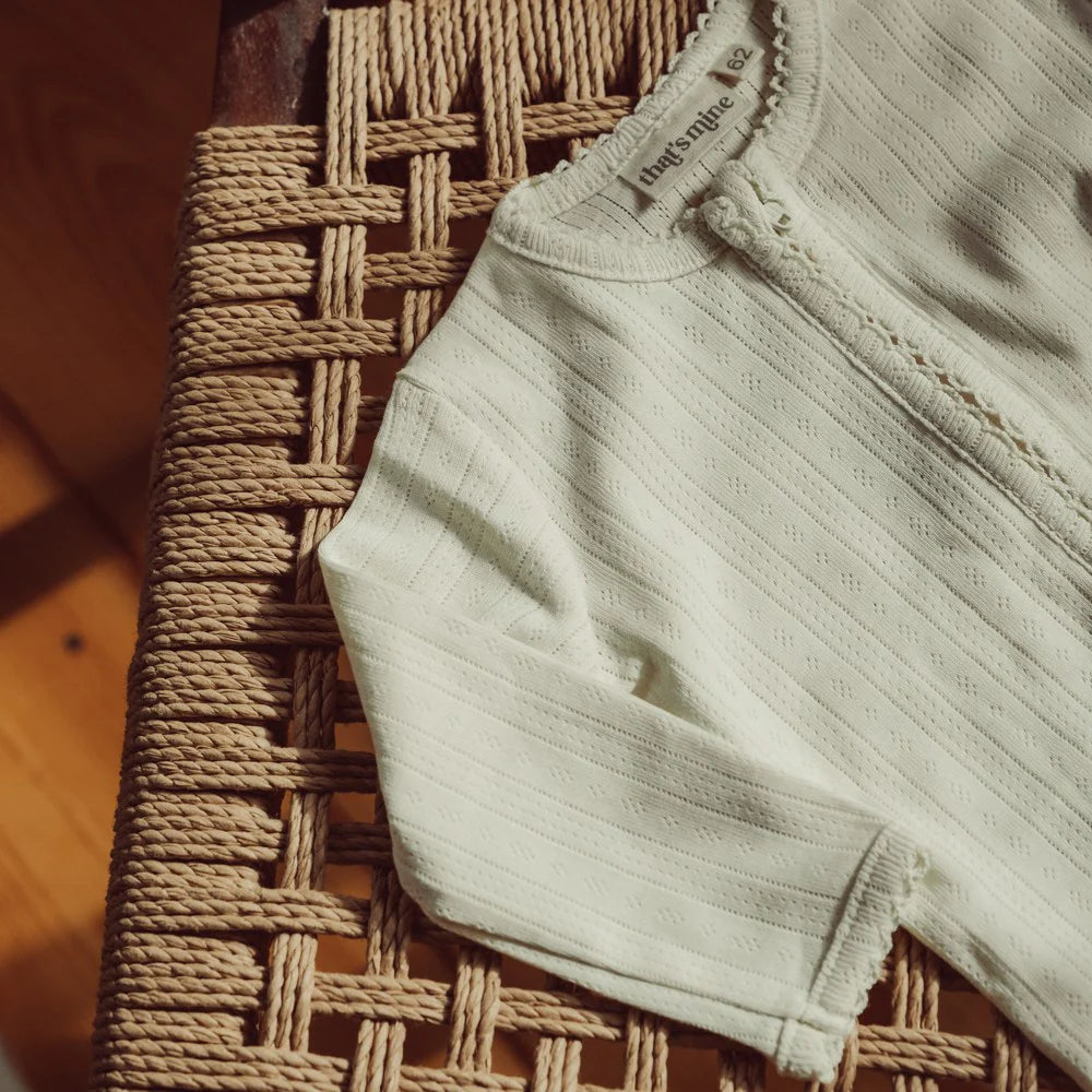 That’s mine Pajacyk niemowlęcy Allie Onesie Antique white