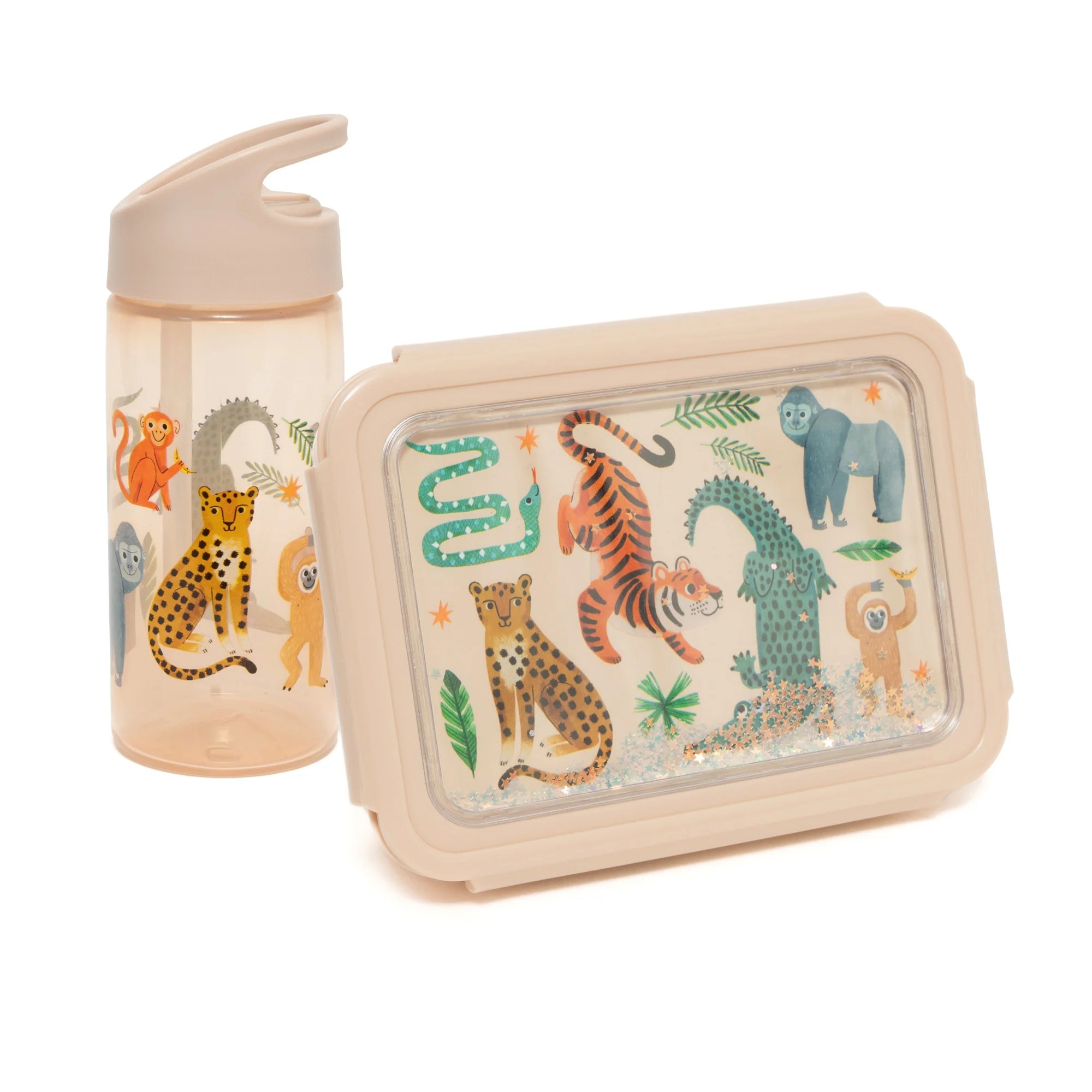 Petit Monkey Lunchbox dla dzieci Bento upside down animals