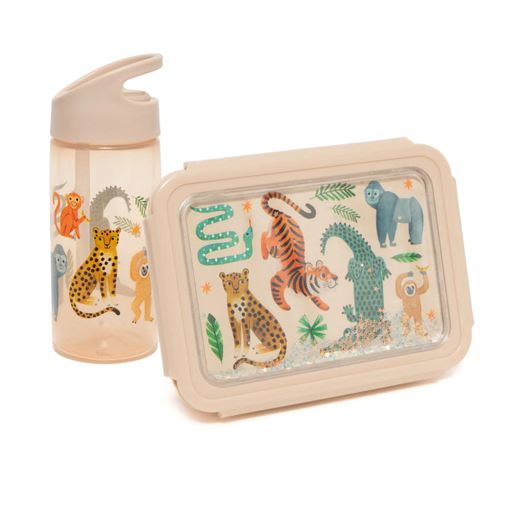 Petit Monkey Lunchbox dla dzieci Bento upside down animals