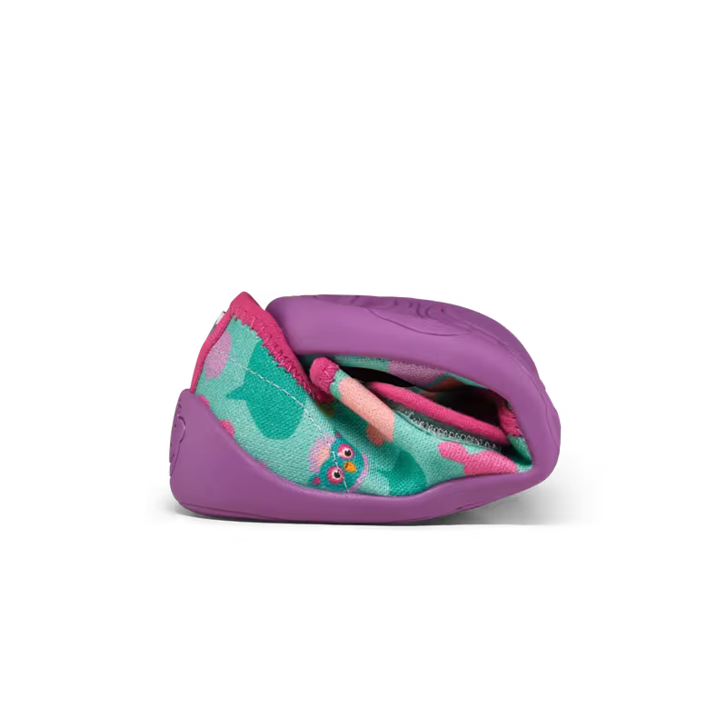 Affenzahn Kapcie dziecięce do przedszkola bawełniane Movy Owl