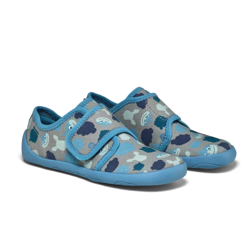 Affenzahn Kapcie dziecięce do przedszkola bawełniane Movy Shark