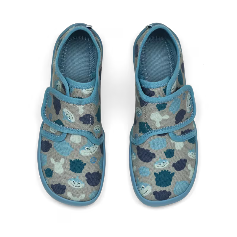 Affenzahn Kapcie dziecięce do przedszkola bawełniane Movy Shark