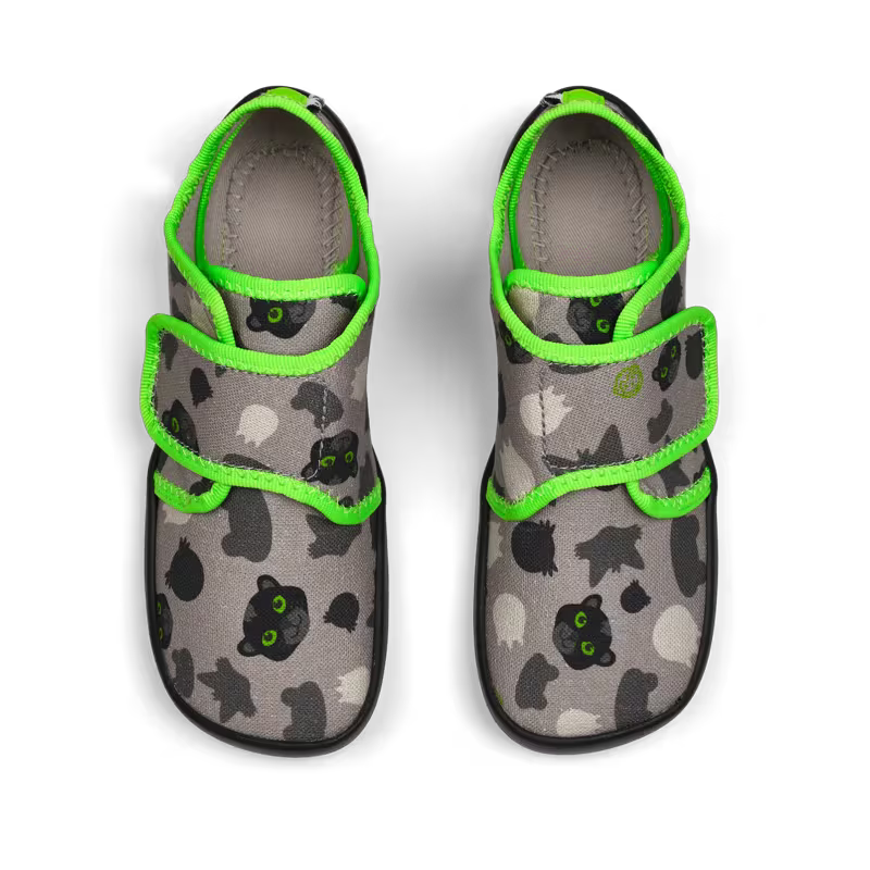 Affenzahn Kapcie dziecięce do przedszkola bawełniane Movy Panther