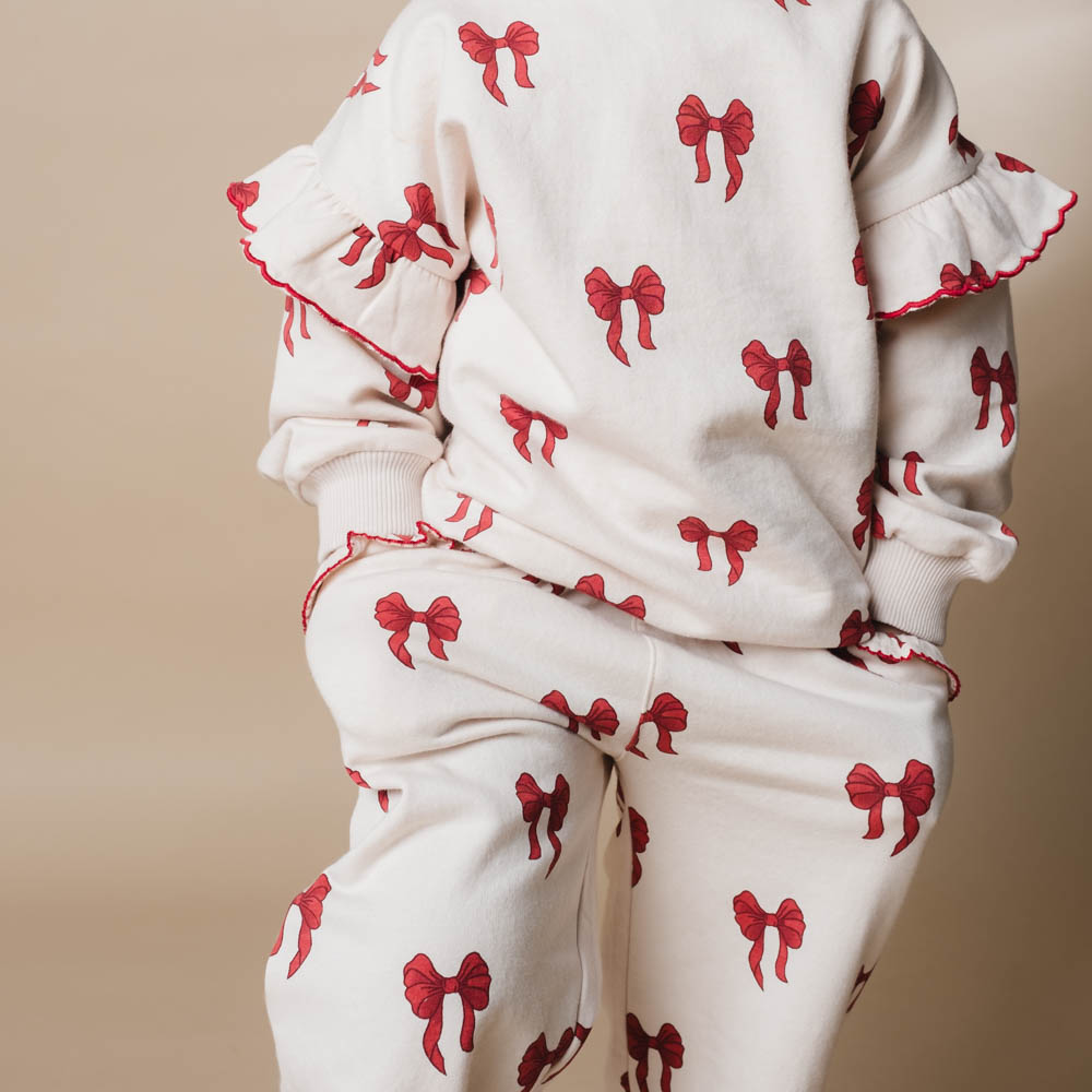 That’s Mine Bluza dla dziewczynki w kokardki Amelia Rouge boucle