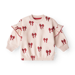 That’s Mine Bluza dla dziewczynki w kokardki Amelia Rouge boucle