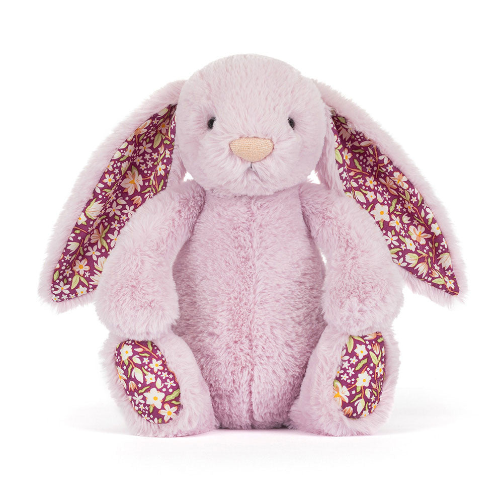 Jellycat Przytulanka Króliczek LUX Liliowy z Kwiecistymi Uszami 31 cm