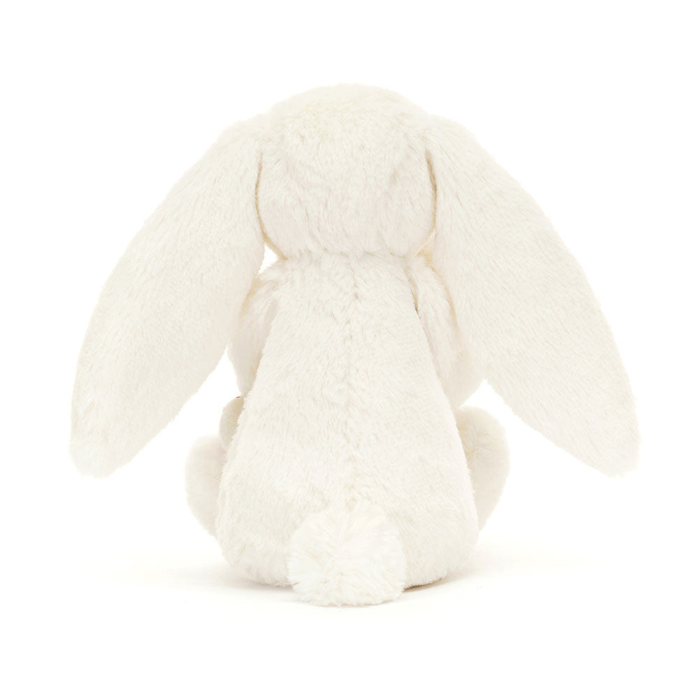 Jellycat maskotka wesoły króliczek z cukierkową laską 18 cm