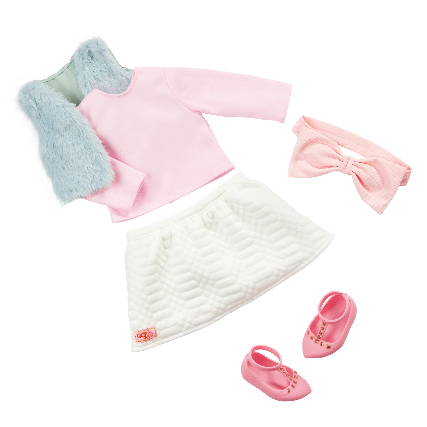 Our Generation Lalka Paulina w opasce z kokardką 46cm