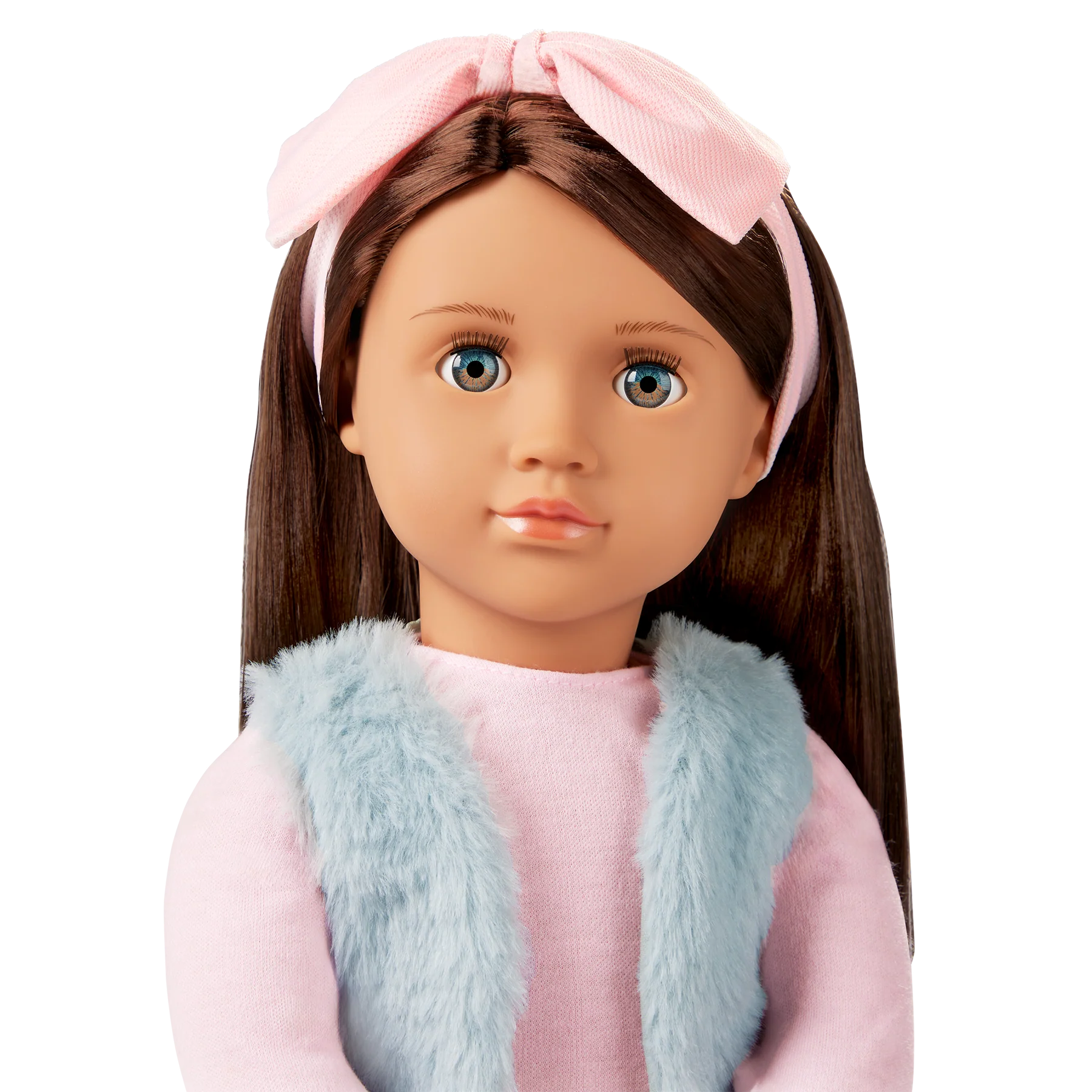 Our Generation Lalka Paulina w opasce z kokardką 46cm