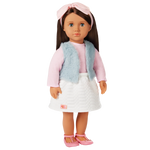 Our Generation Lalka Paulina w opasce z kokardką 46cm