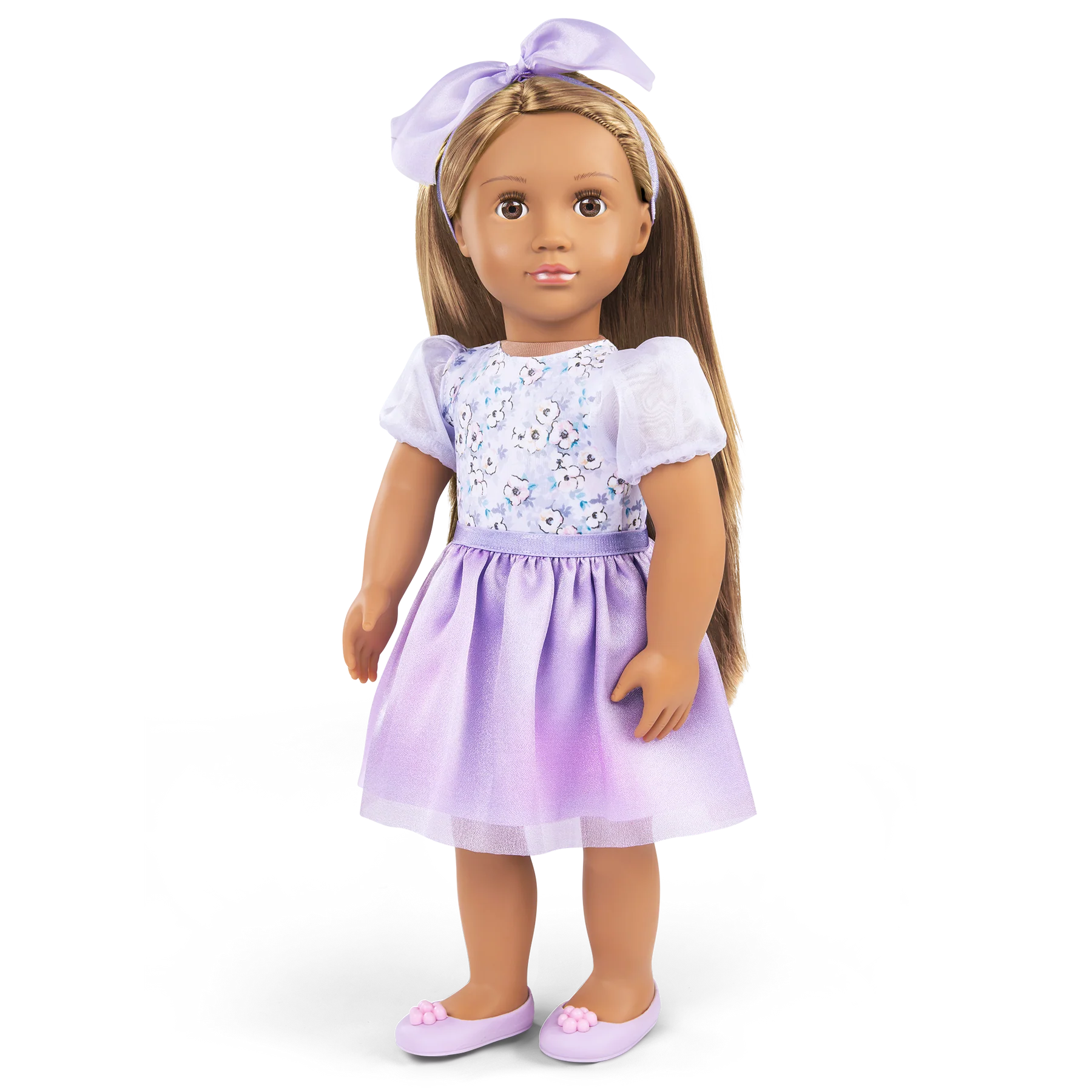 Our Generation Lalka w liliowej stylizacji Aleena 46cm