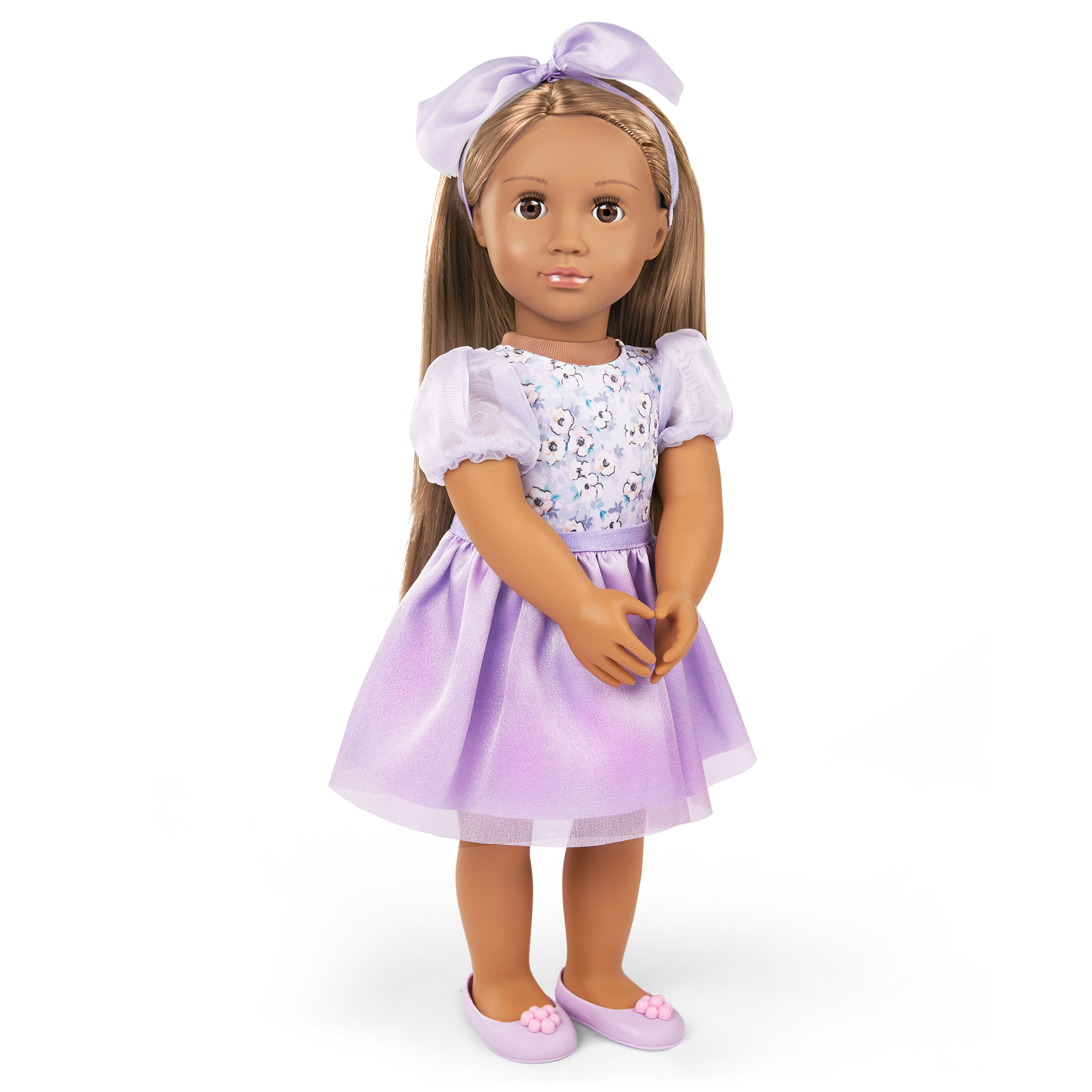 Our Generation Lalka w liliowej stylizacji Aleena 46cm