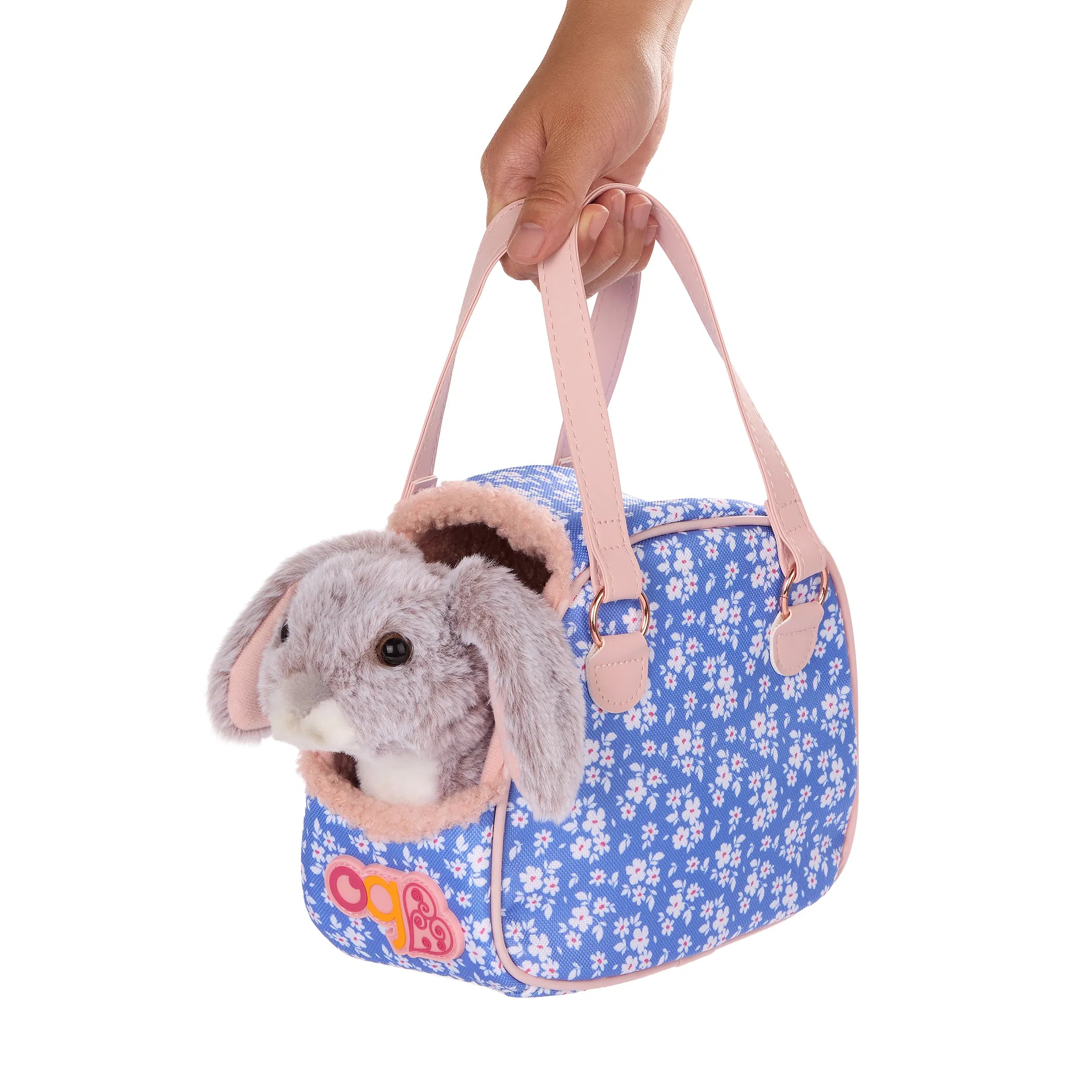 Our Generation Maskotka Króliczek w torebce z akcesoriami Hop in Bunny Carrier