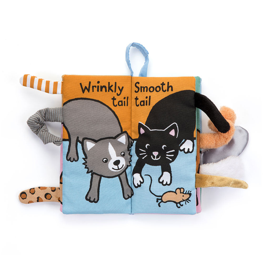Jellycat Książeczka sensoryczna z ogonkami Kitten Tails