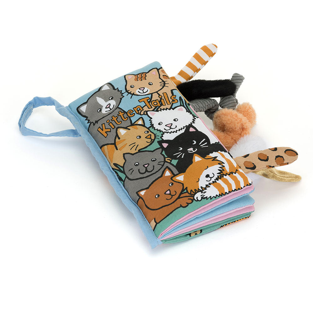 Jellycat Książeczka sensoryczna z ogonkami Kitten Tails