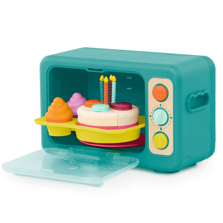 B.Toys Akcesoria do kuchni dla dzieci Mini Chef Bake a Cake Playset Piekarnik z tortem i odgłosami