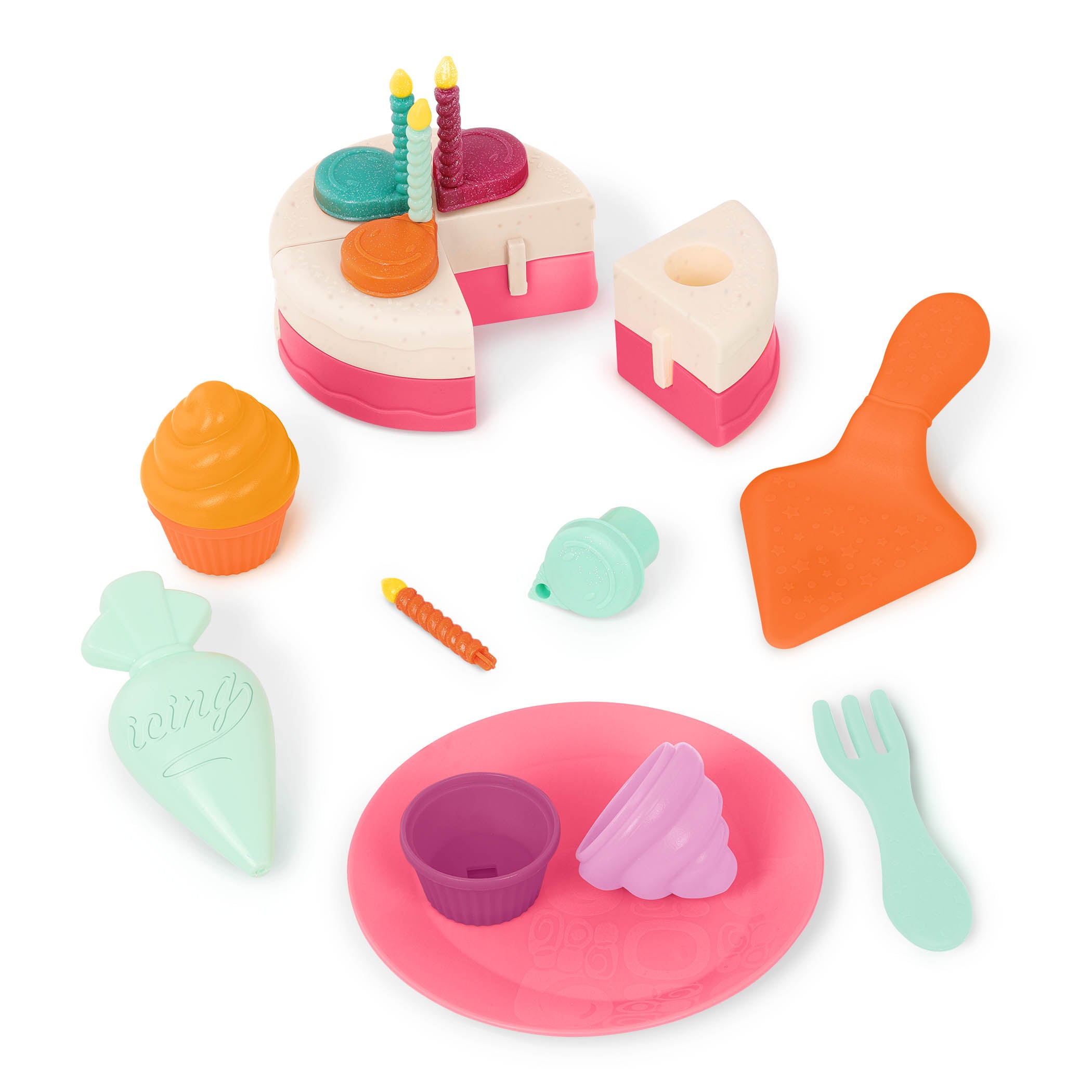 B.Toys Akcesoria do kuchni dla dzieci Mini Chef Bake a Cake Playset Piekarnik z tortem i odgłosami