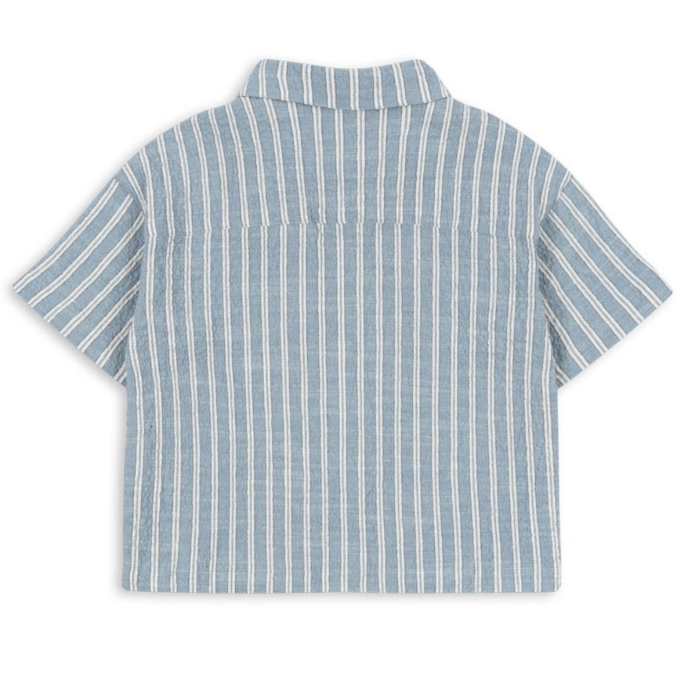 Konges Slojd Koszula z krótkim rękawem dla chłopca Elliot Trio Bleu Stripe
