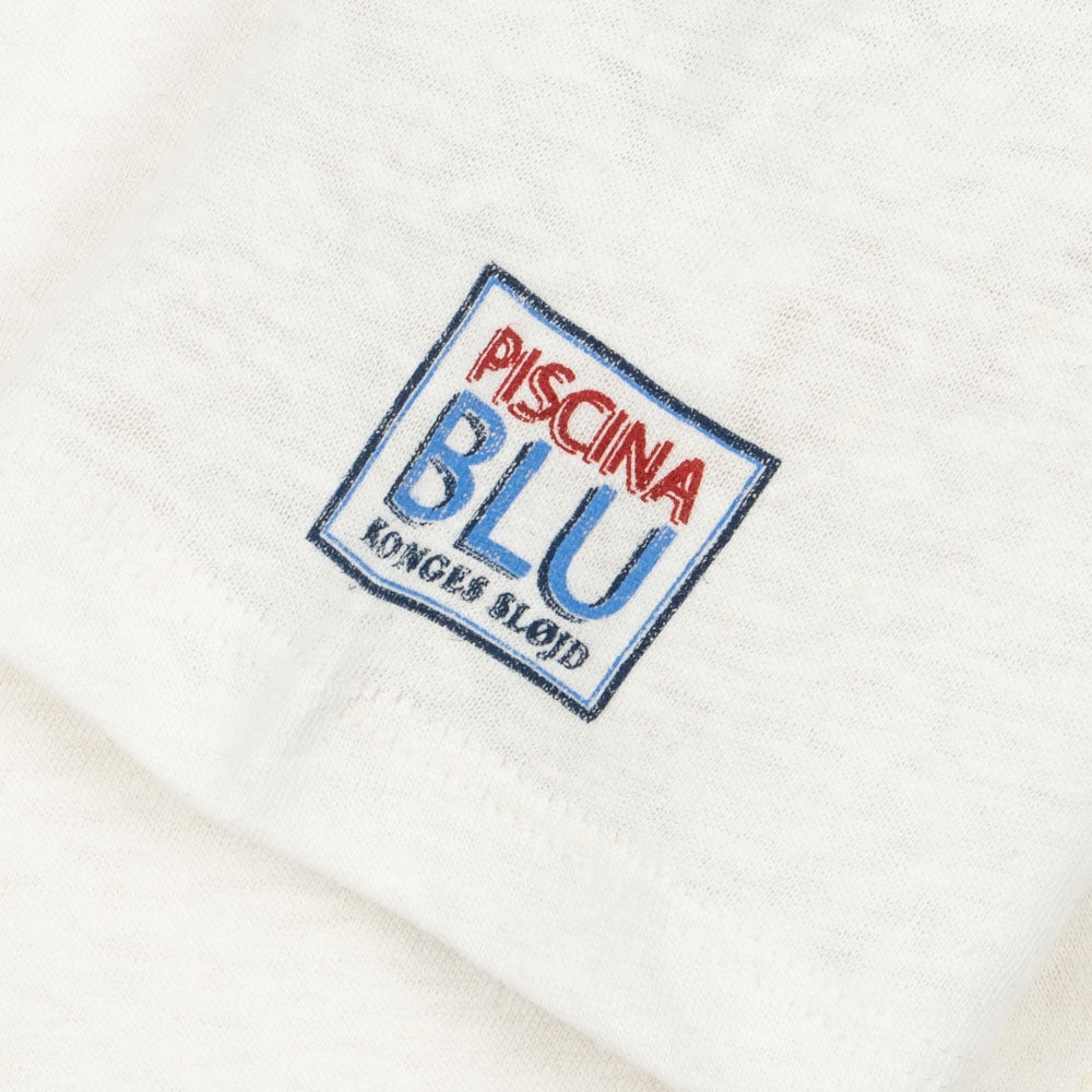 Konges Slojd Koszulka dziecięca z krótkim rękawem Era Off White/Piscina