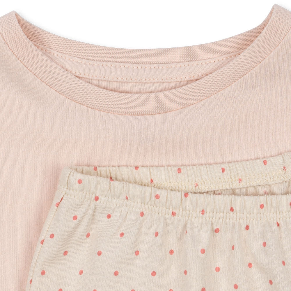 Konges Slojd Komplet dla dziewczynki Famo Pirouette Dot/Creole Pink