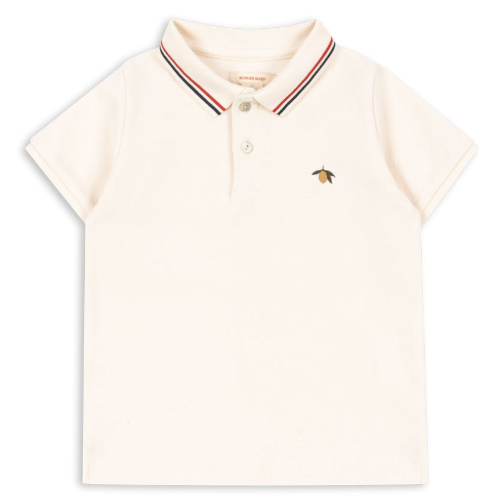 Konges Slojd Koszulka dla chłopca Polo Florian Antique White