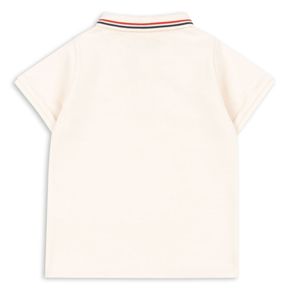 Konges Slojd Koszulka dla chłopca Polo Florian Antique White