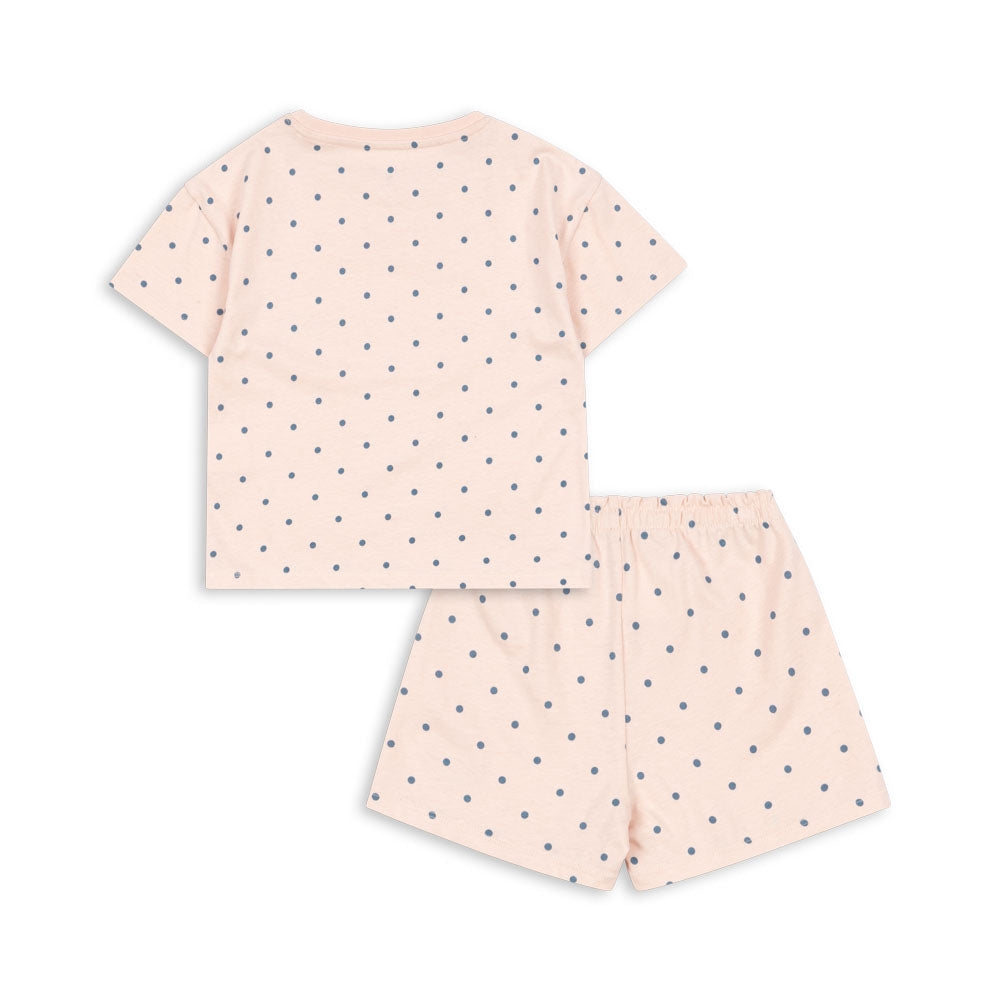Konges Slojd Komplet dla dziewczynki Lin Tee Rosewater Dot