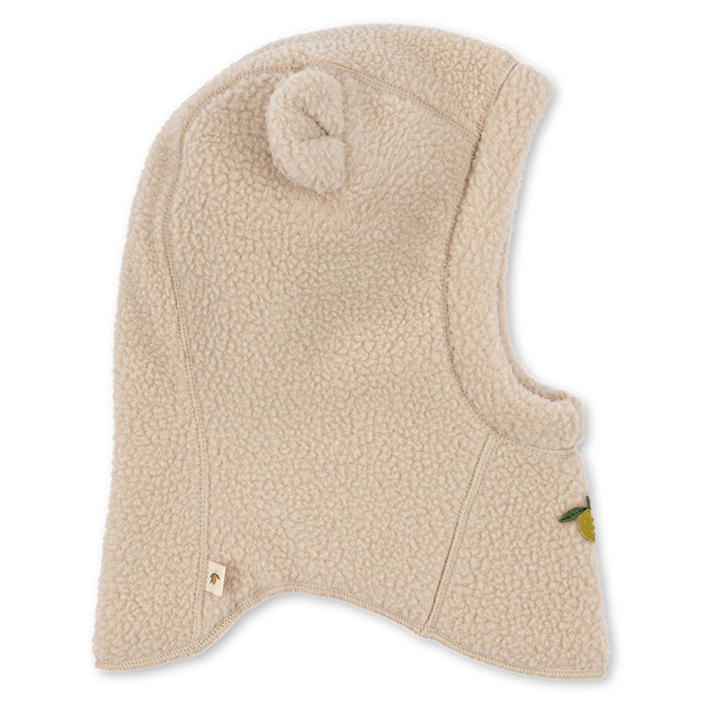 Konges Slojd Czapeczka dziecięca z uszkami Safa Oxford Tan