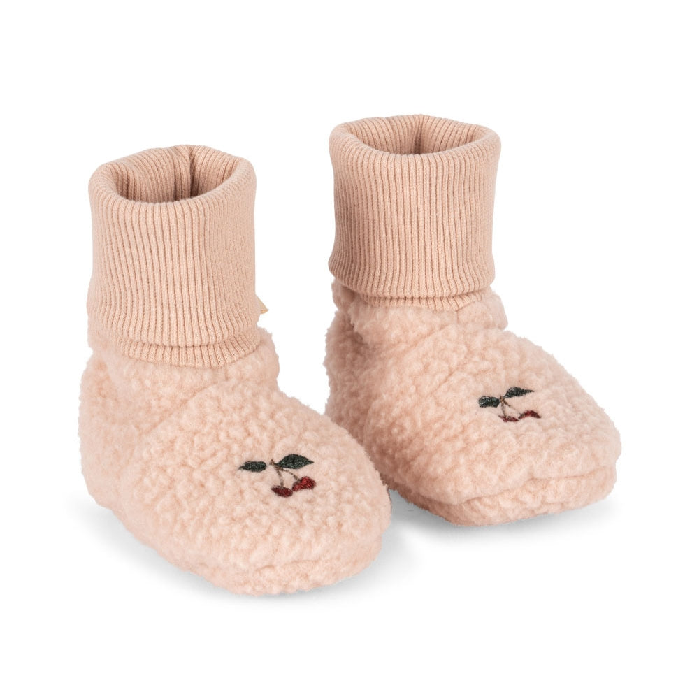 Konges Slojd Buciki niechodki niemowlęce Safa Rose Smoke