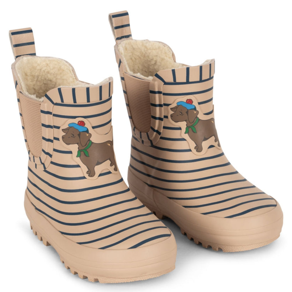 Konges Slojd kalosze dziecięce Roi printed Stripe La Mer