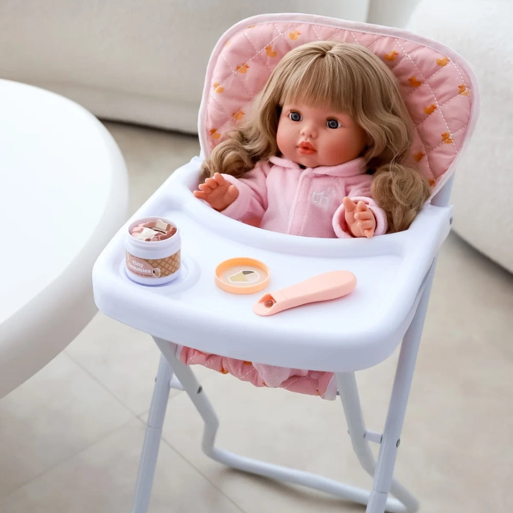 Tiny Harlow Zestaw do karmienia lalek Tiny Tummies Słoiczek i Łyżeczka, Lody Włoskie