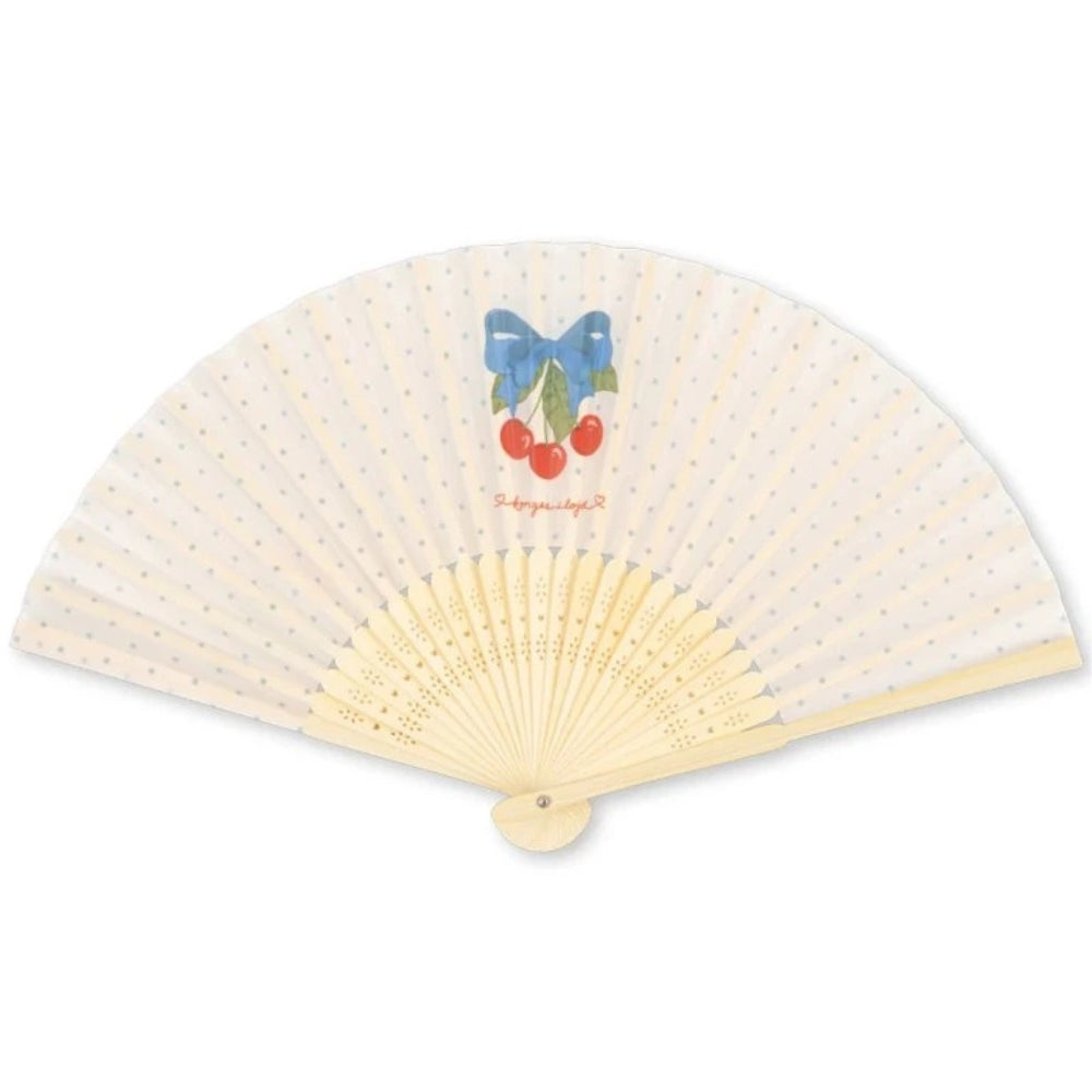 Konges Slojd Wachlarz bambusowy Cherry