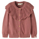 Lil' Atelier Sweter dziewczęcy rozpinany Knit Cardigan NMFNODA, Withered Rose