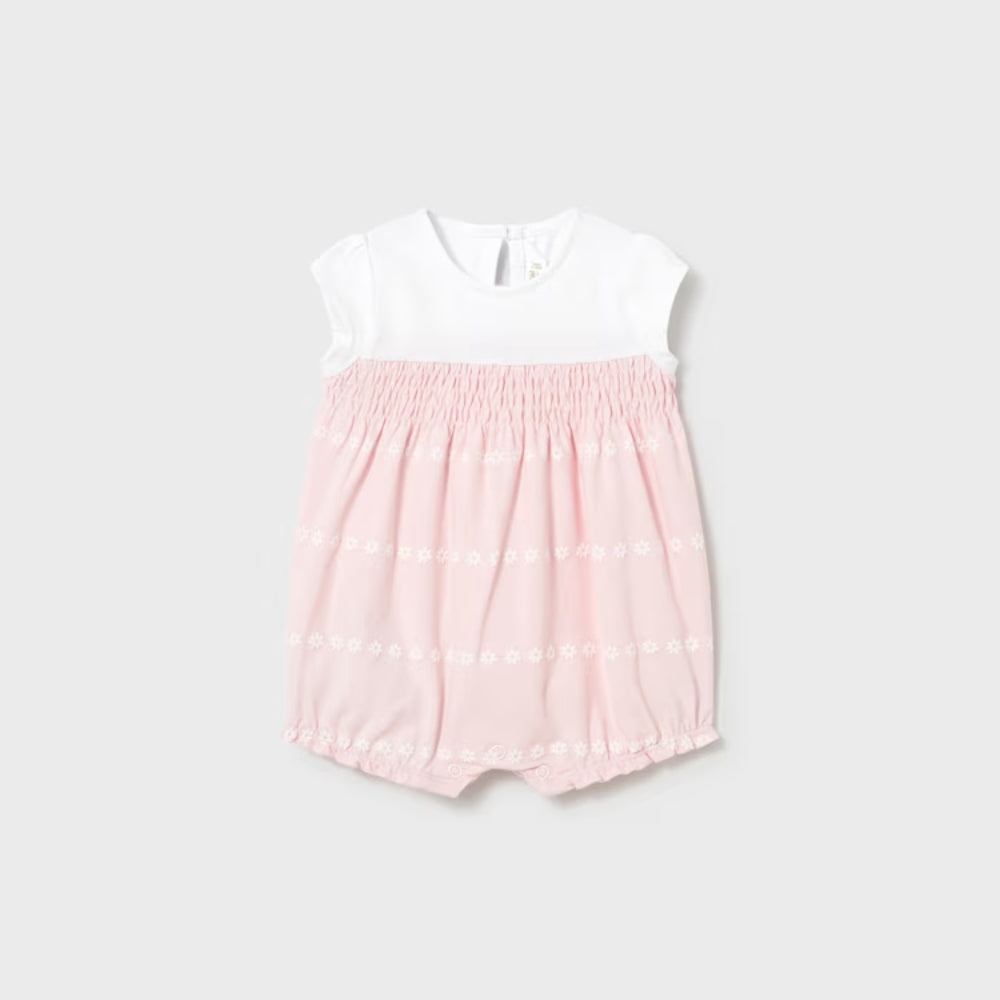 Mayoral Zestaw rampersów dla dziewczynki 2 szt. Baby Pink