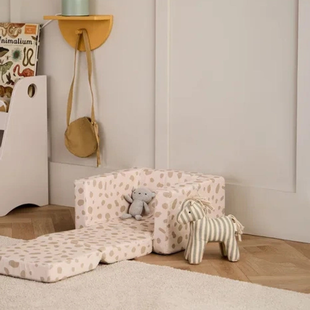 Kid’s Concept Składany fotelik dla dziecka 2w1 w kropki