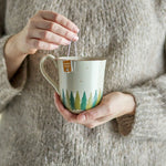 Bloomingville Kubek z kamionki Spruce Nature