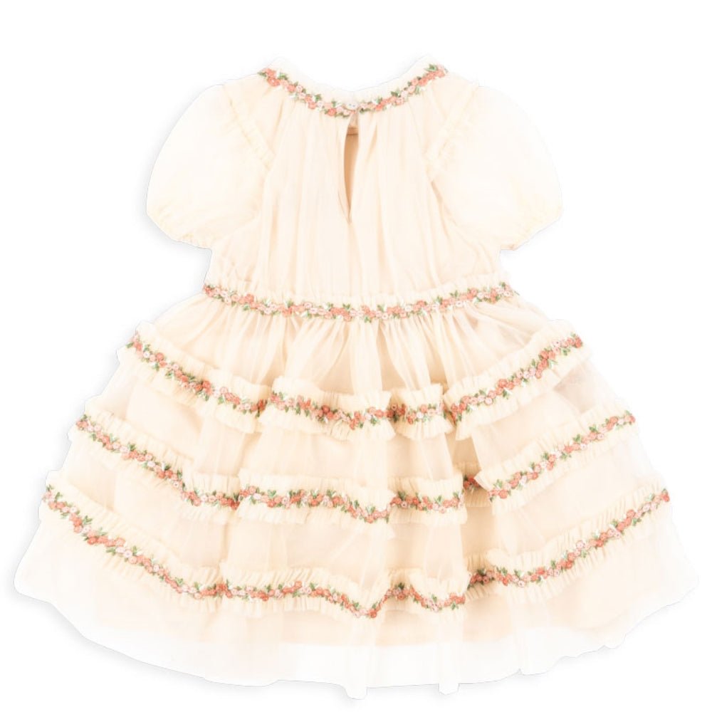 Konges Slojd Sukienka dla dziewczynki tiulowa Joelle Buttercream