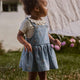 Lil' Atelier dżinsowa sukienka dziecięca Medium Blue Denim EMB NMFFUNDA