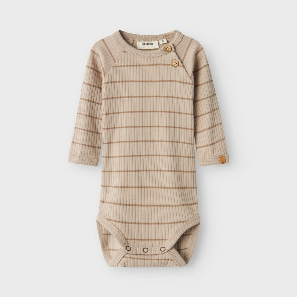 Lil’ Atelier Body niemowlęce dla chłopca Pure Cashmere NBMKAIL