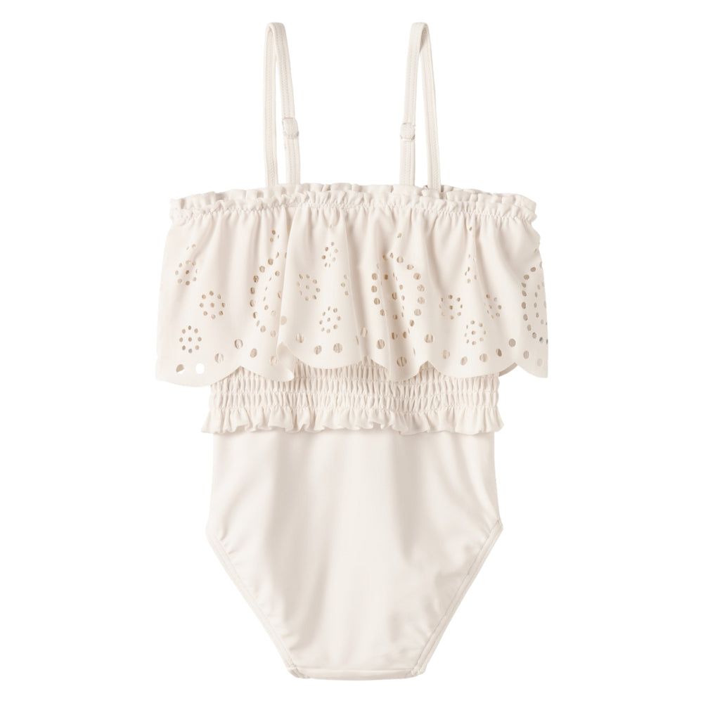 Lil’ Atelier Strój kąpielowy dla dziewczynki Coconut Milk NMFFERGIE