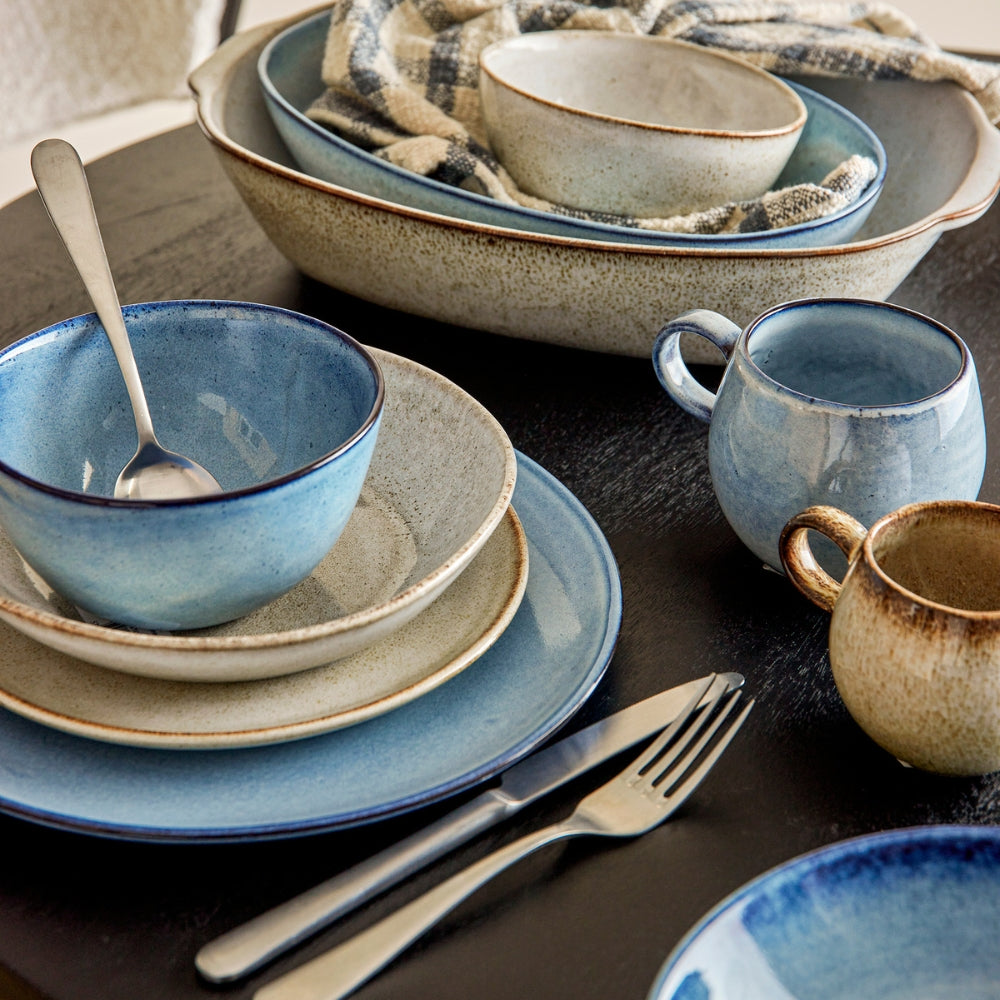 Bloomingville Kubek z kamionki Sandrine Blue