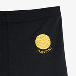 Mini Rodini Spodnie dla dziewczynki dzwony Planet Black