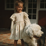 Konges Slojd Sukienka dla dziewczynki tiulowa Elin Bow Dot Miao Mist