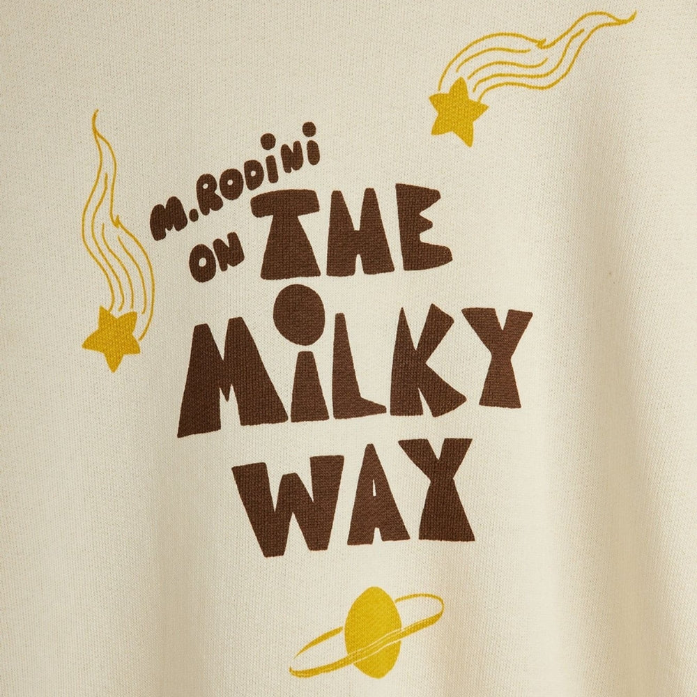 Mini Rodini Bluza dziecięca The milky way Off-white