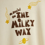 Mini Rodini Bluza dziecięca The milky way Off-white