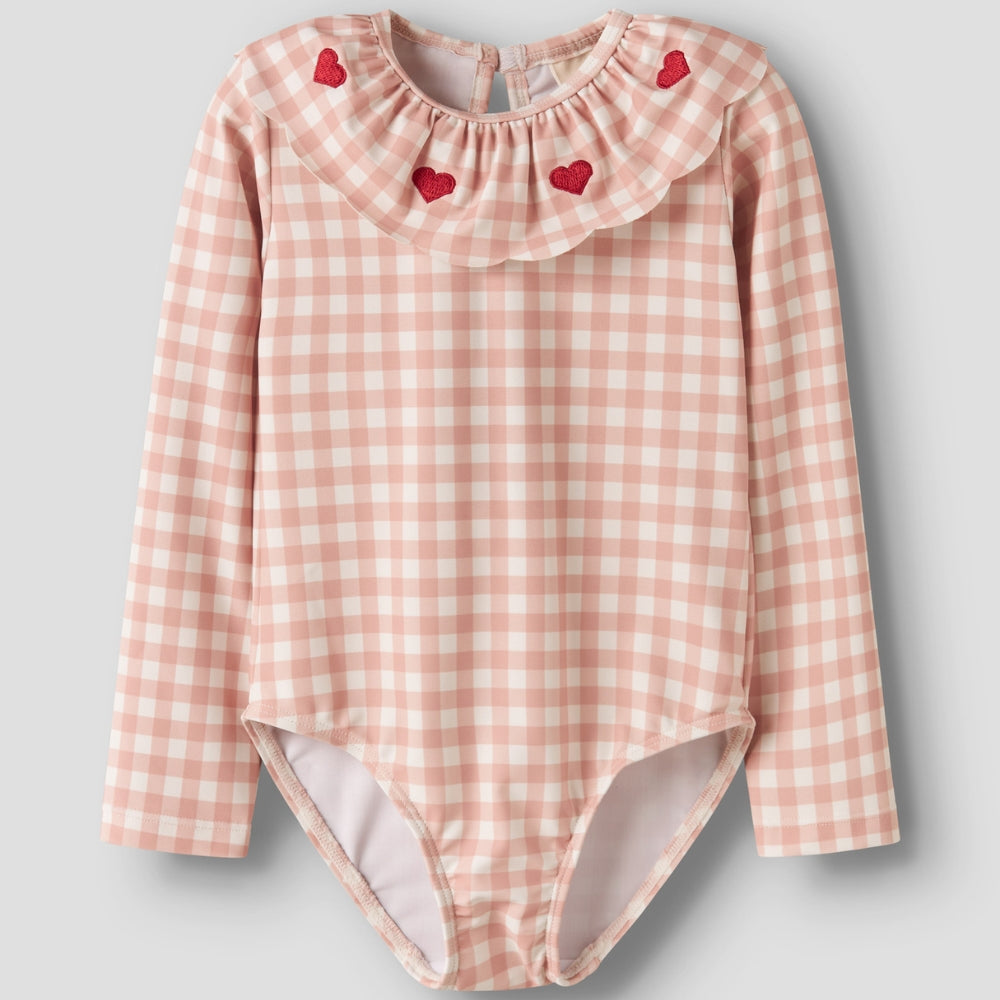 Lil’ Atelier Strój kąpielowy dla dziewczynki Misty Rose NMFFINLEY